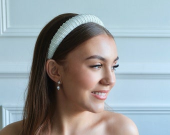 EVE || Pearl Headband Wedding Headband, Bridal Hairband, Pearl Hair Accessory, Wedding Hair Accessory, Bridal Shower, Hen Party Accessory