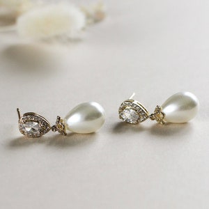 Alexandra Earrings Bridal, Wedding and Occasion Earrings and Jewellery Jewellery for bridesmaids Pearl earrings Bridesmaid jewellery image 9