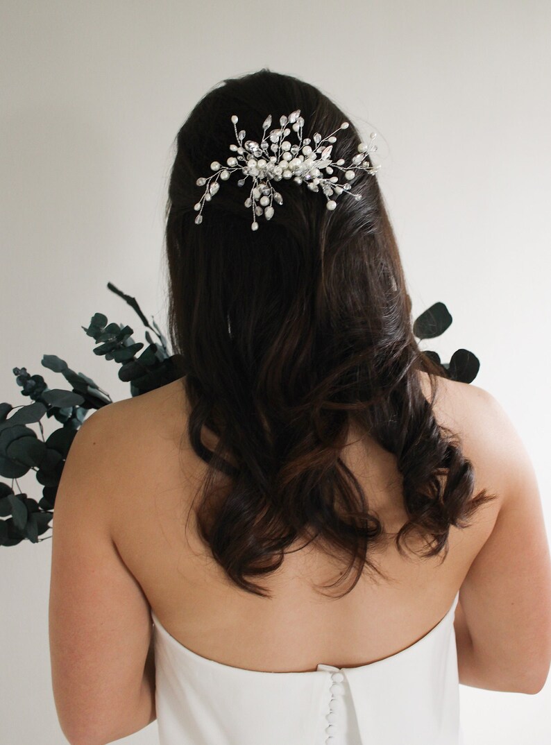 Elizabeth Braut Haarkamm Hochzeit, Braut und Anlass Haarschmuck Bild 4