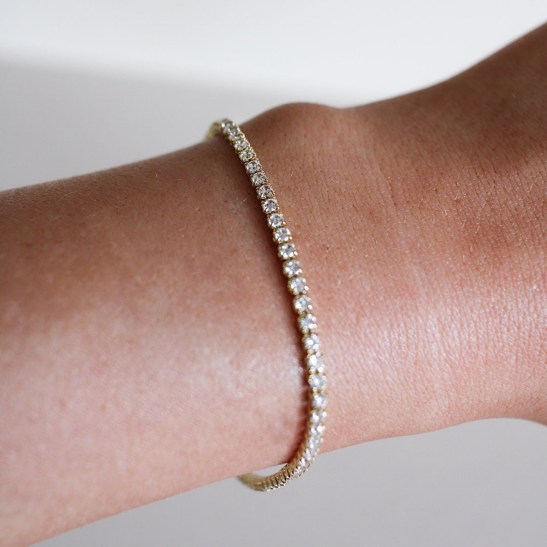 May Tennis Bracelet Bridal, Wedding, Occasion, Birthday, Dressy Casual