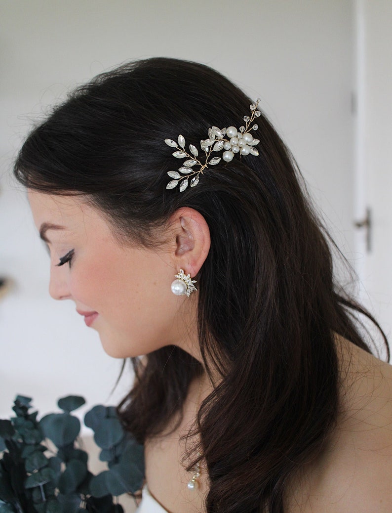 Sarah Bridal Hair Pins Bridal, Wedding or Occasion Hair Accessory Piece image 6