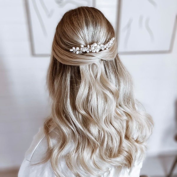 Peine de pelo nupcial Alexandra / Accesorio de peine de pelo para bodas, novias y ocasiones