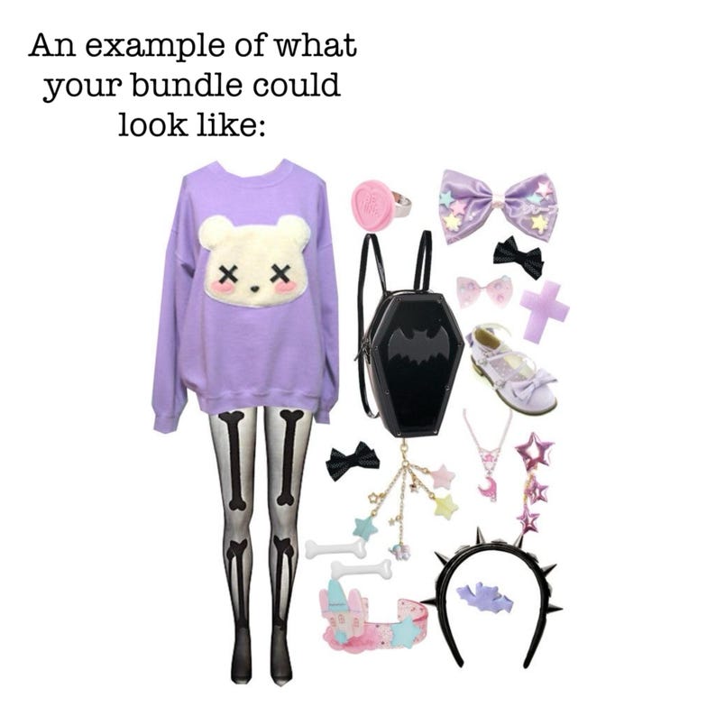 Pastel Goth Style Bundle - Etsy