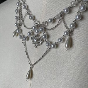 ネックレス・ペンダント VINTAGE HOLLYWOOD Velvet Ribbon Heart Pearl Necklace 4BNY576 セール】【VINTAGE HOLLYWOOD】Ribbon Pendant Pearl Necklace