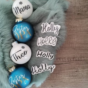 Personalized Christmas balls name sticker gift Christmas just the sticker