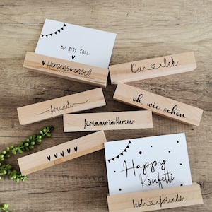 Wooden card stand gift blocks decoration gift personalized wedding birthday kindergarten midwife gift