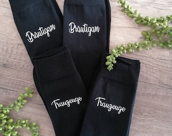 Strümpfe Socken Bräutigam Hochzeit geschenk 43/46 Trauzeuge Accessoires Deko Mann Schuhe