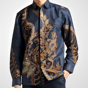 Batik indonesian shirt men - Etsy 日本