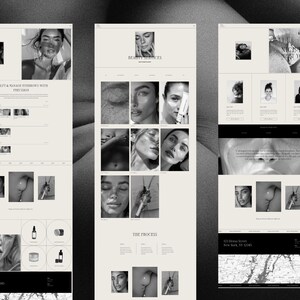 Skincare Salon Squarespace 7.1 Template: Minimalist Website Design image 2