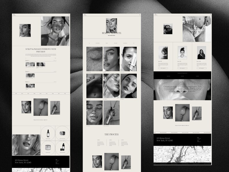 Skincare Salon Squarespace 7.1 Template: Minimalist Website Design image 2