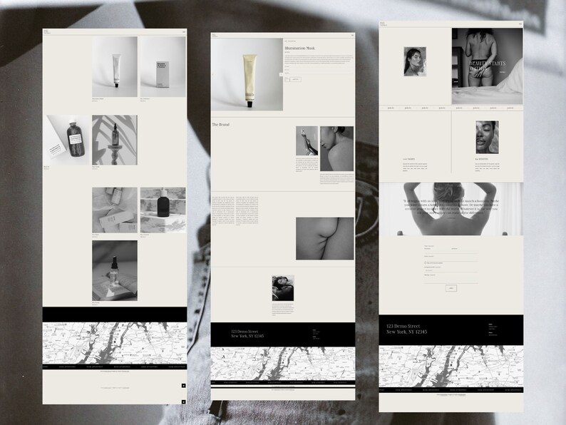 Skincare Salon Squarespace 7.1 Template: Minimalist Website Design image 3