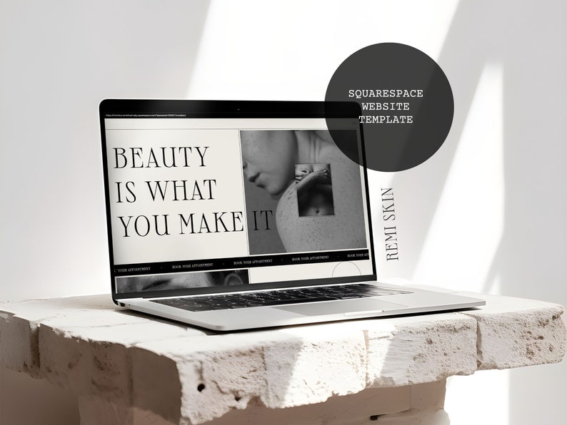 Skincare Salon Squarespace 7.1 Template: Minimalist Website Design image 10
