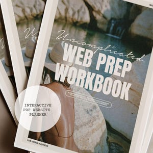 WEB PREP Workbook - A Comprehensive, easy-to-understand workbook to Help You Prep and plan out your website.