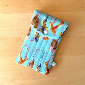 Etui téléphone iPhone Samsung tissu plage vacances housse pochette smartphone cordon bandoulière cadeau femme Fête des Mères anniversaire image 1