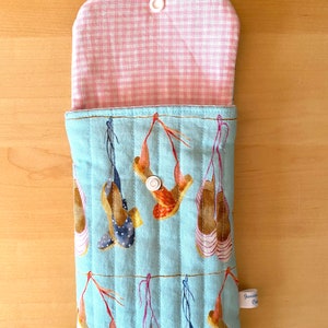 Etui téléphone iPhone Samsung tissu plage vacances housse pochette smartphone cordon bandoulière cadeau femme Fête des Mères anniversaire image 8