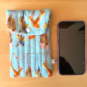 Etui téléphone iPhone Samsung tissu plage vacances housse pochette smartphone cordon bandoulière cadeau femme Fête des Mères anniversaire image 10