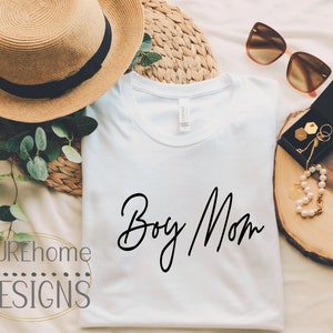 Boy Mom Cursive Design SUBLIMATION DIGITAL DOWNLOAD png