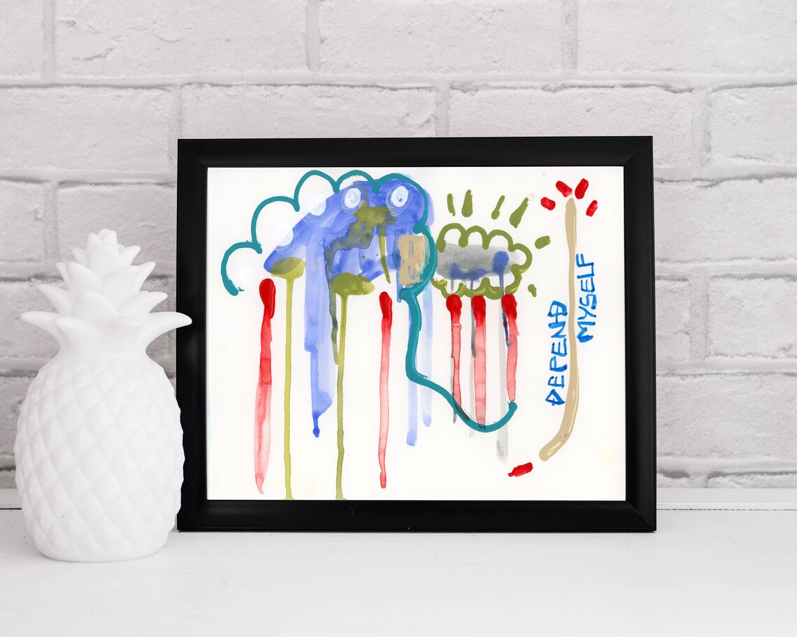 Acrylic Art print with Message Wall Decor Printable Abstract | Etsy