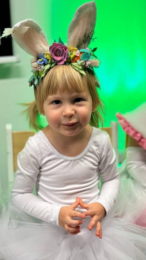 Custom Bunny Ear Headbands, Easter Headband, Animal Ear Headband for Easter  Photoshoot, Costume Party