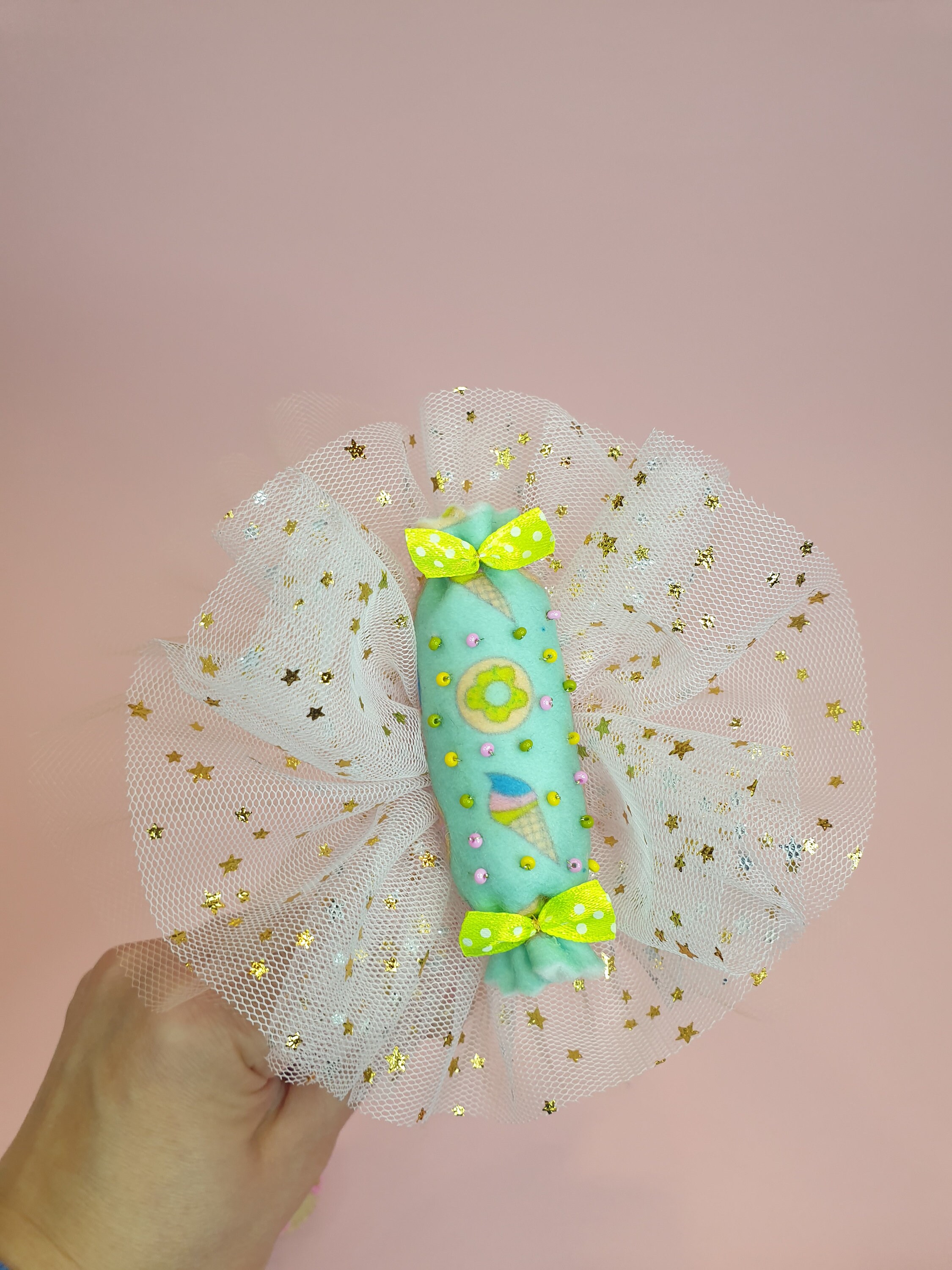 Candy Headband with candy and tulle
