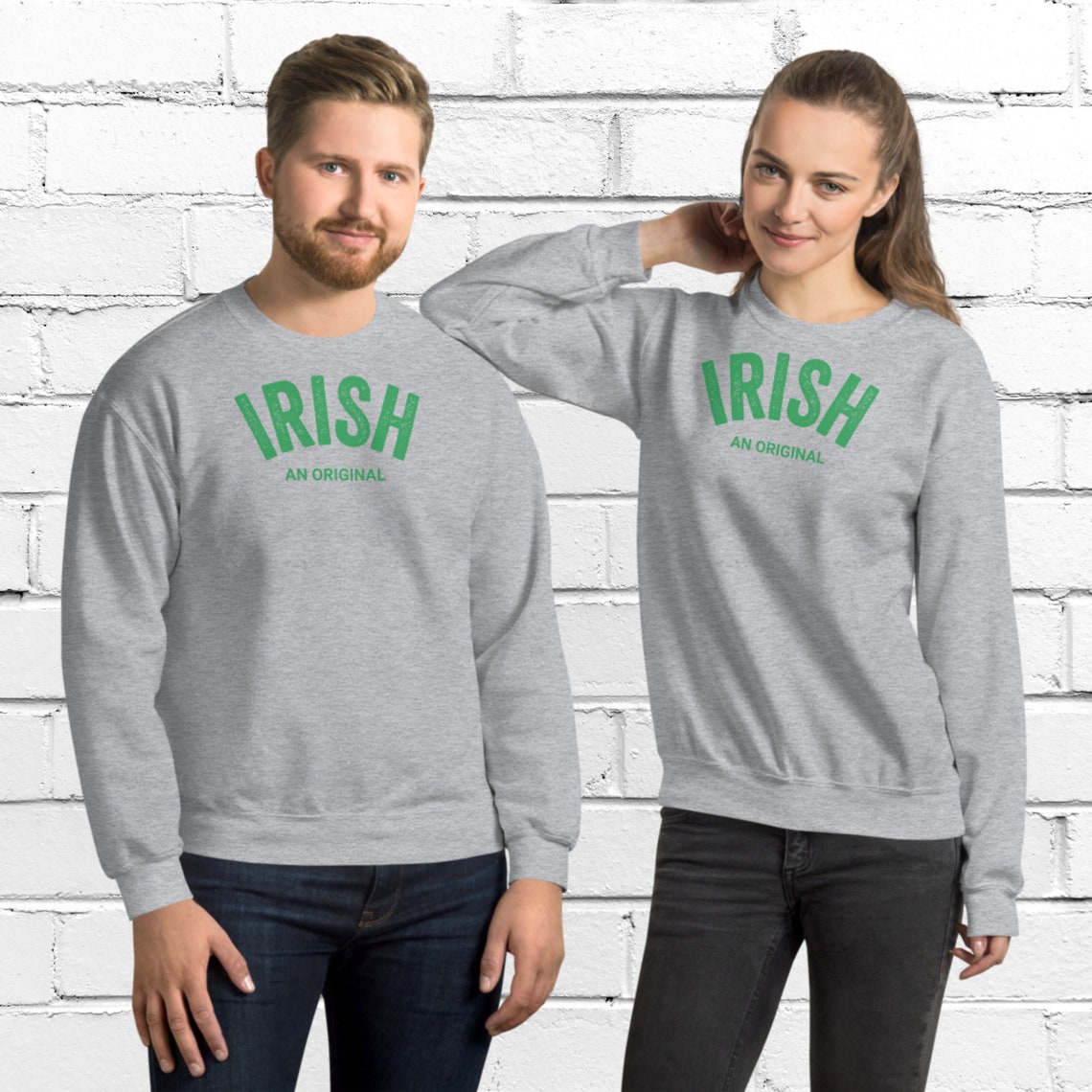 Irish An Original Sweatshirt Etsy