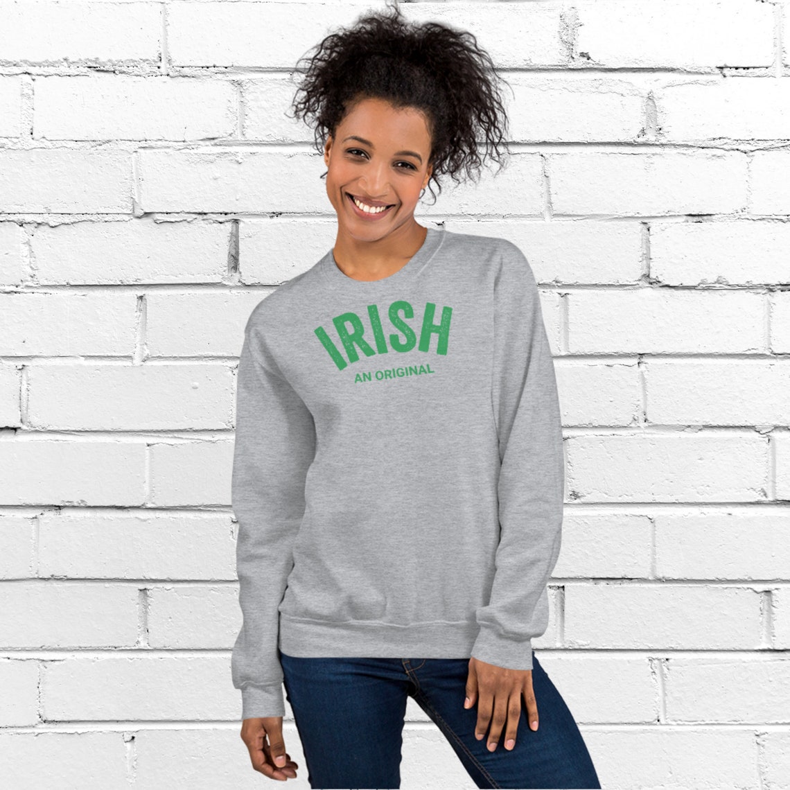 Irish an Original Sweatshirt Etsy