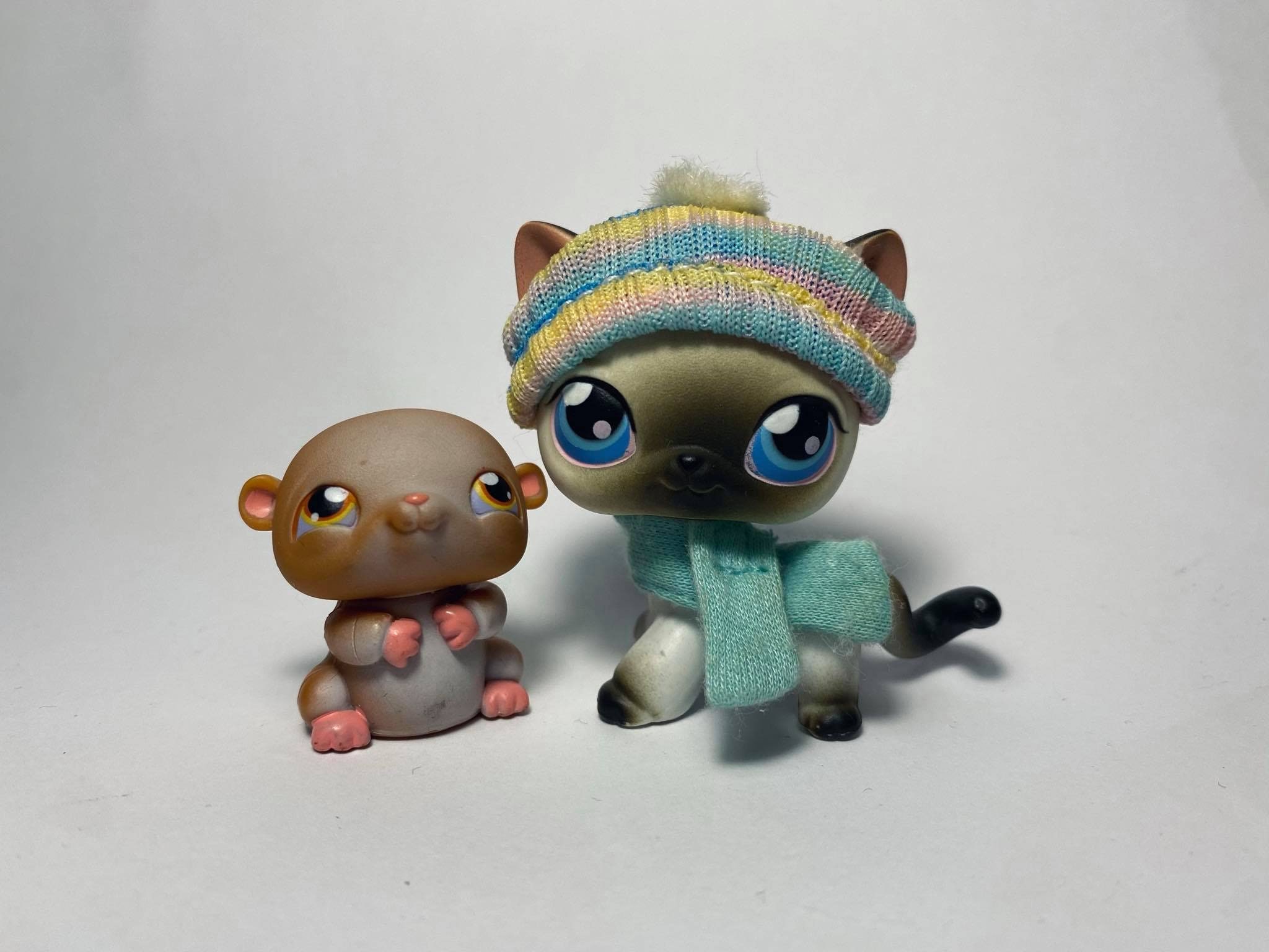 Littlest Pet Shop Vintage RARE DUO 2006 Siamese 5/Hamster Etsy