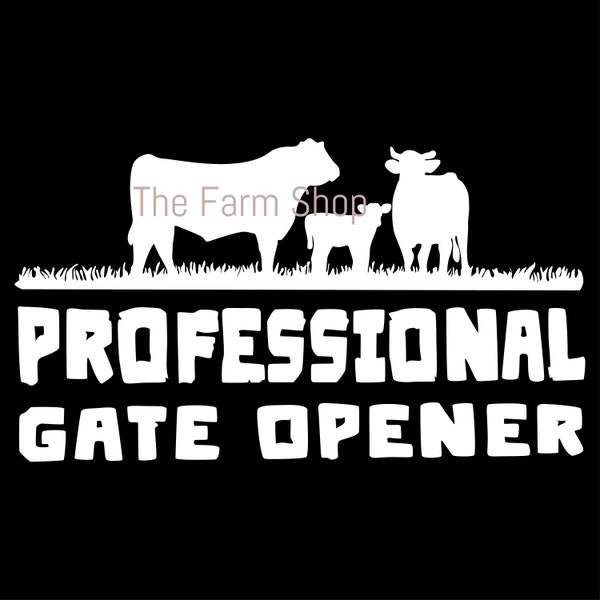 Cute Cow Calf Bull Professional Gate Opener. Farm life, Ranch SVG, Png, Jpg for Cricut or Silhouette machine