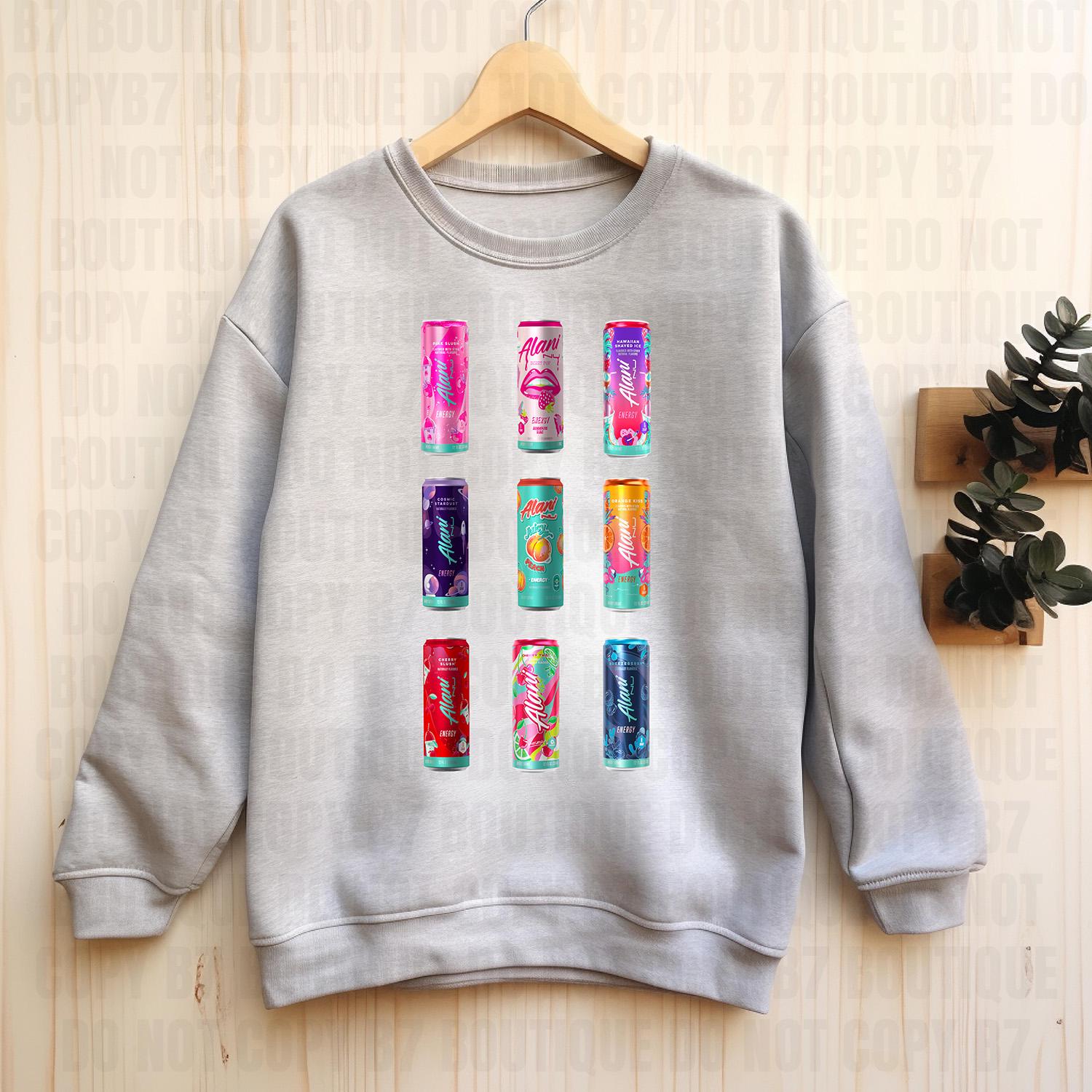 Alani Energy Drink Graphic Sweatshirts, Alani Lover, Graphic Crewneck ...