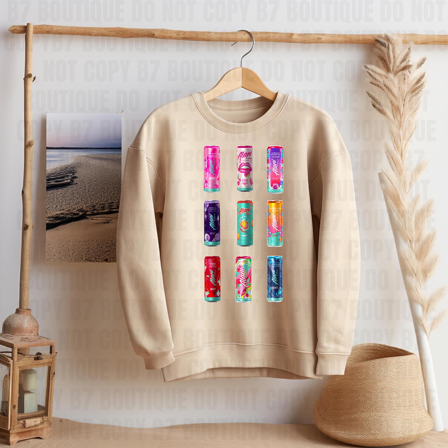 Alani Energy Drink Graphic Sweatshirts, Alani Lover, Graphic Crewneck ...