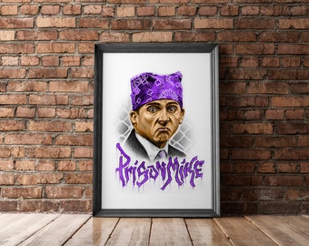 Prison Mike Art Print - 8in x 10in, The Office