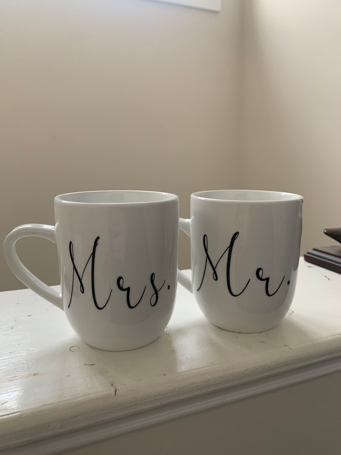 Mr. and Mrs. Mug Set Etsy