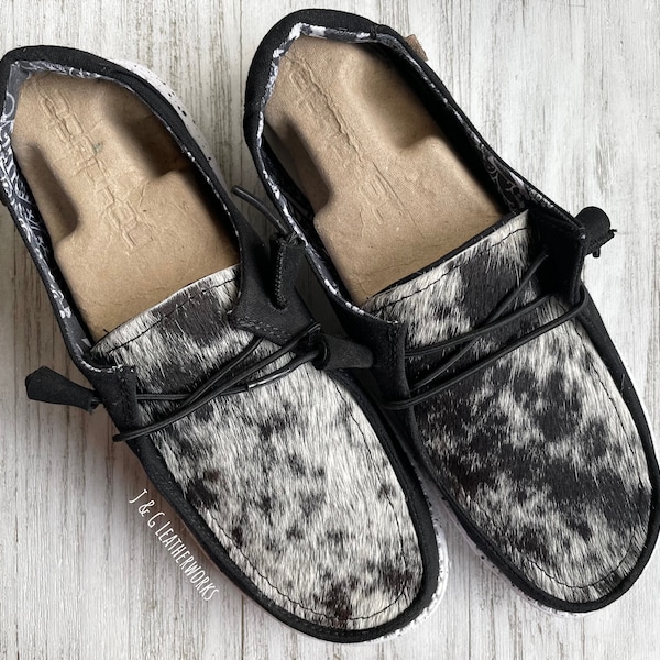 Leather Hey Dudes Etsy