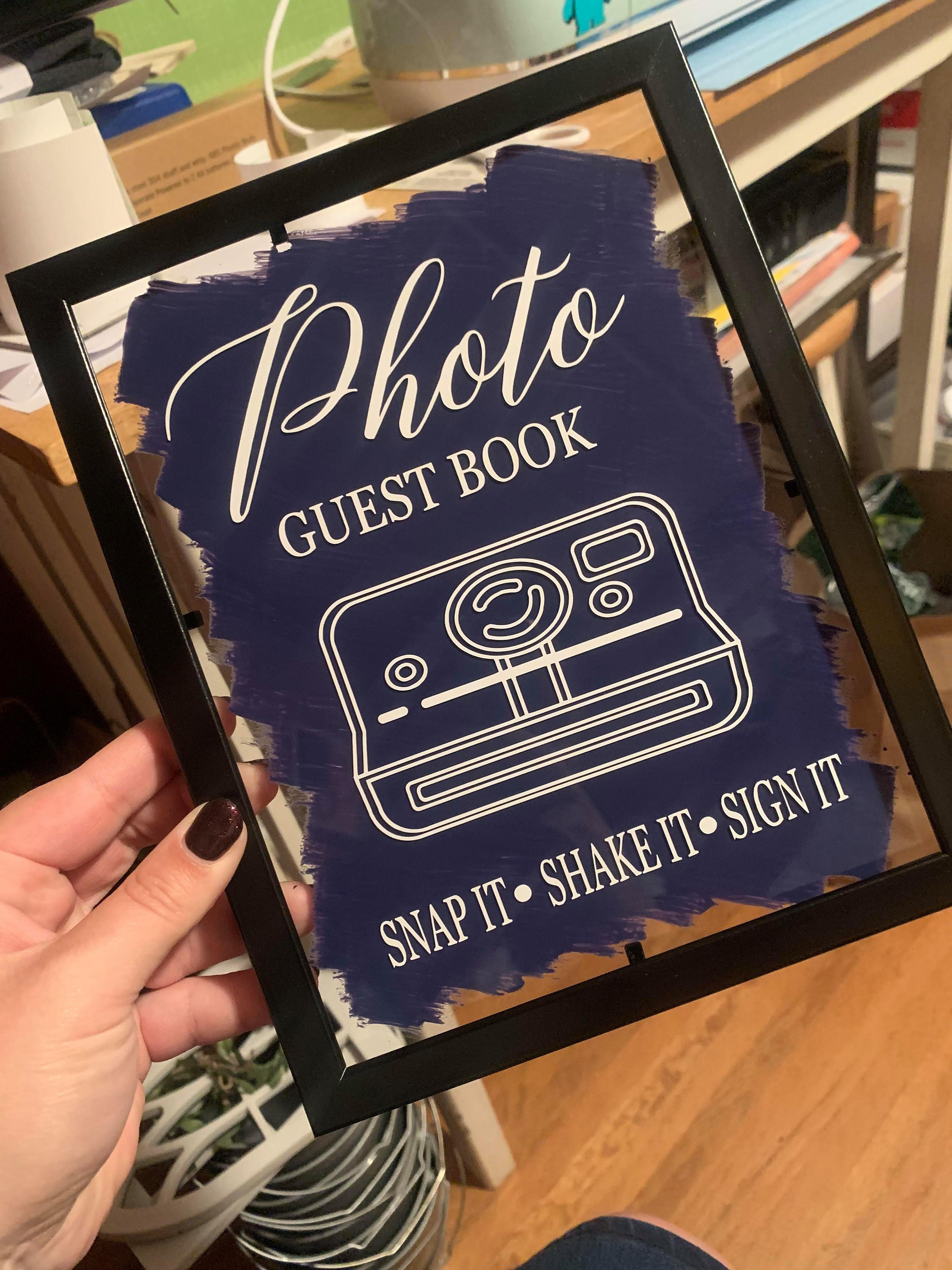 Photo Guest Book SVG Etsy