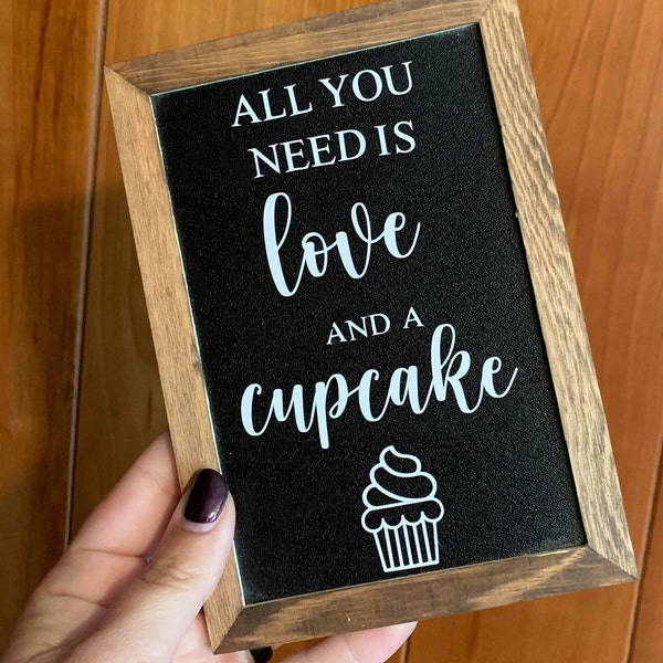 All You Need Is Love and A Cupcake SVG