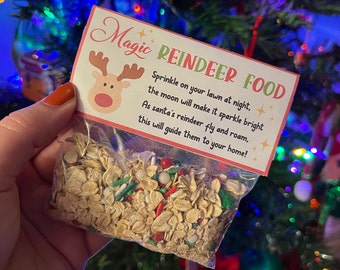 Reindeer Food Tag PRINTABLE