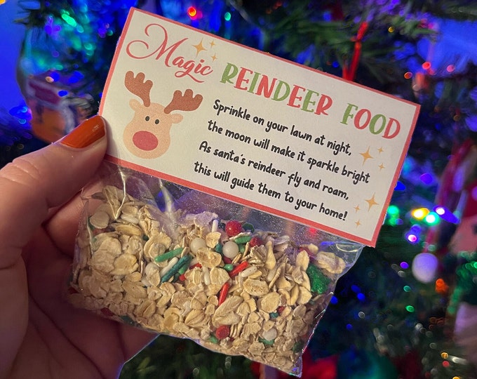 Santa's Magic Reindeer Food Magical Reindeer Food - Etsy