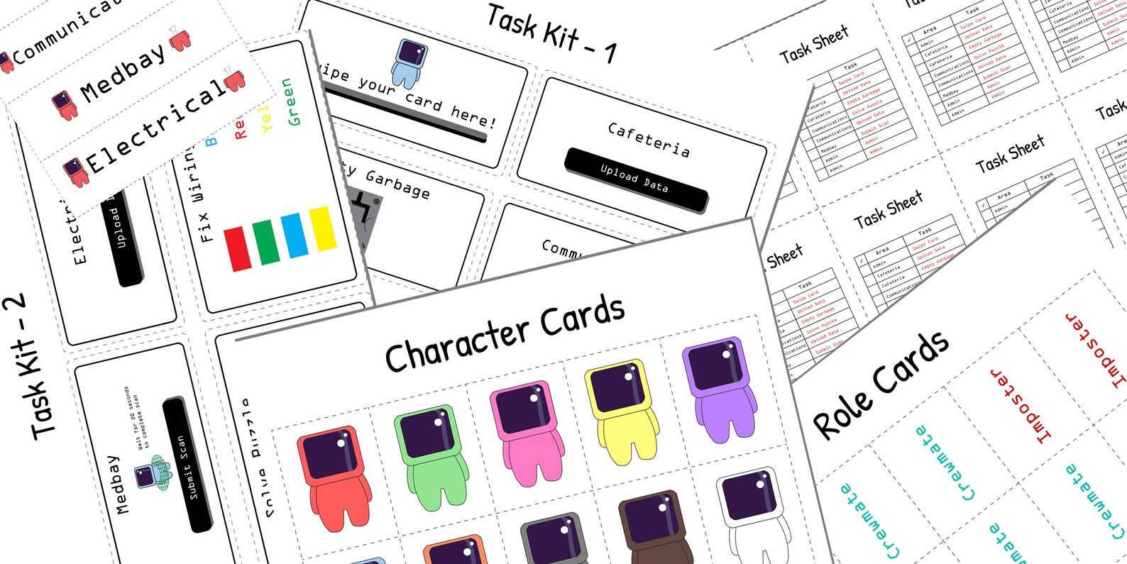 real life among us game printable and instant download etsy