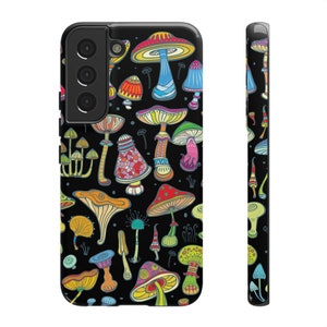 Trippy Mushroom iPhone Apple Tough Case, iPhone 15 14 Pro Max, iPhone 13 12 11, Samsung Galaxy S23 Plus S20 S21 S22, Mushroom Phone Cover image 10