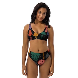 Recycled high-waisted bikini