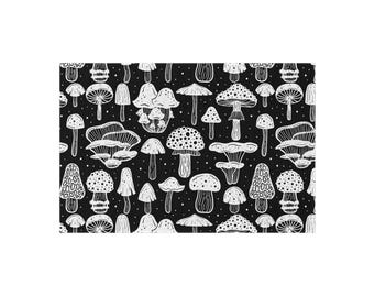 Whimsical Mushroom Outdoor Rug, Boho Garden Mat, Patio Decor, Camping Essentials, Picnic Accessories, Nature-Themed Rug