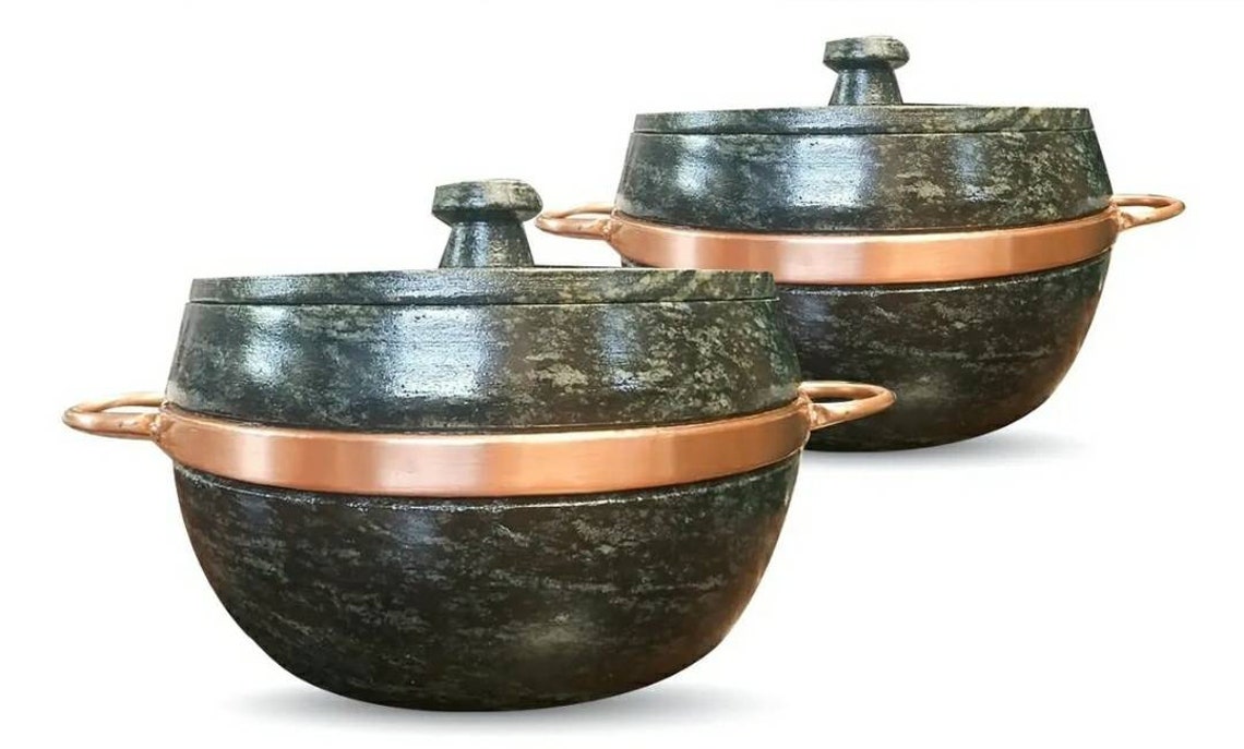 Set with 2 Brazilian Soapstone Cookware 4 Liters Cured and 5 Etsy