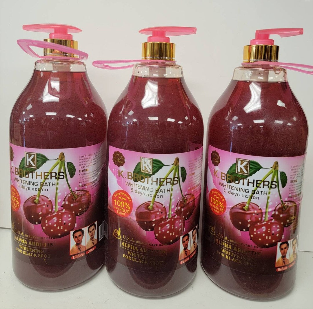 1 Flacon de gel douche blanchissant K.brother 5days action Etsy France