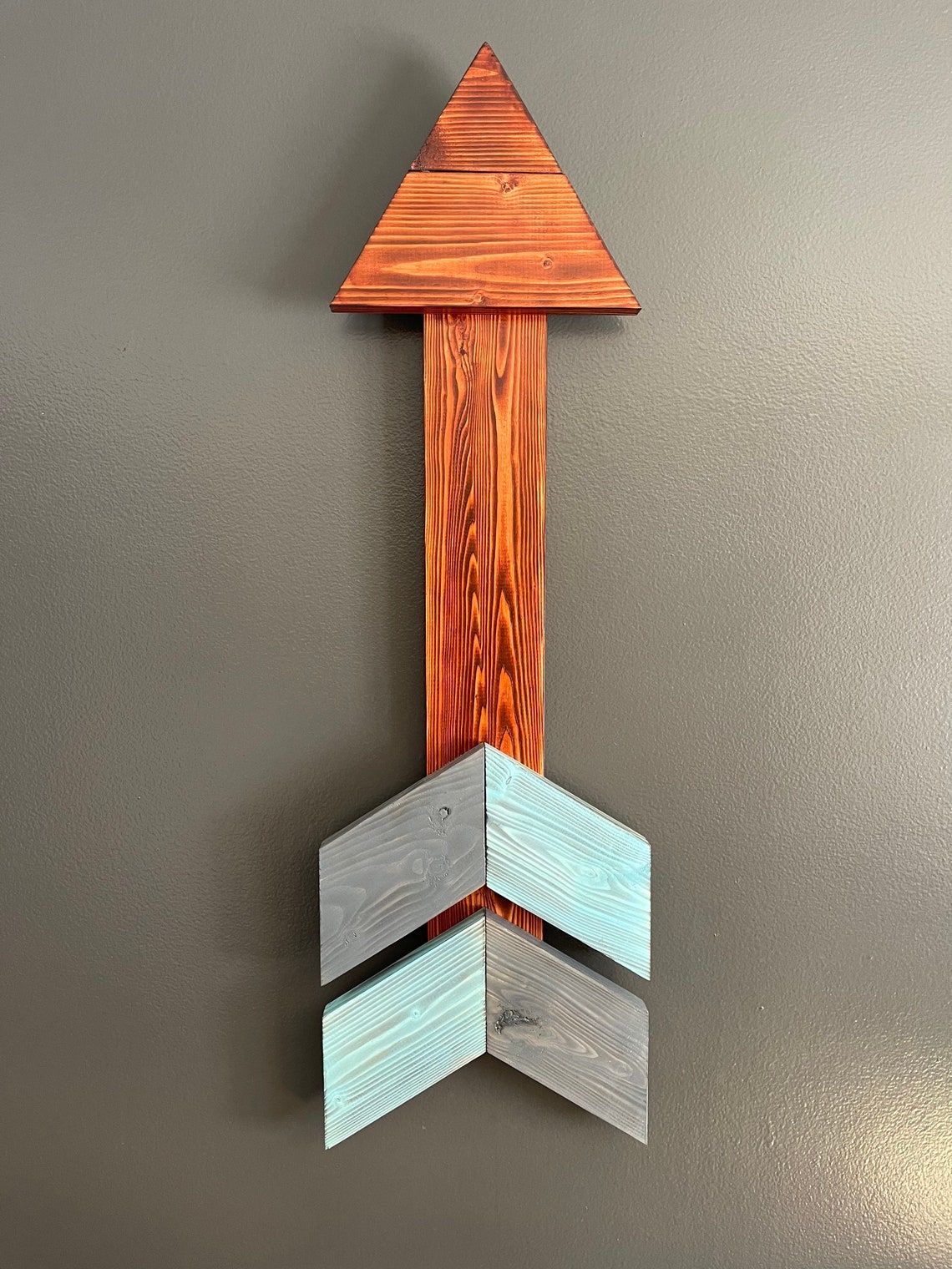 Wood Arrow Large Wall Decor Etsy