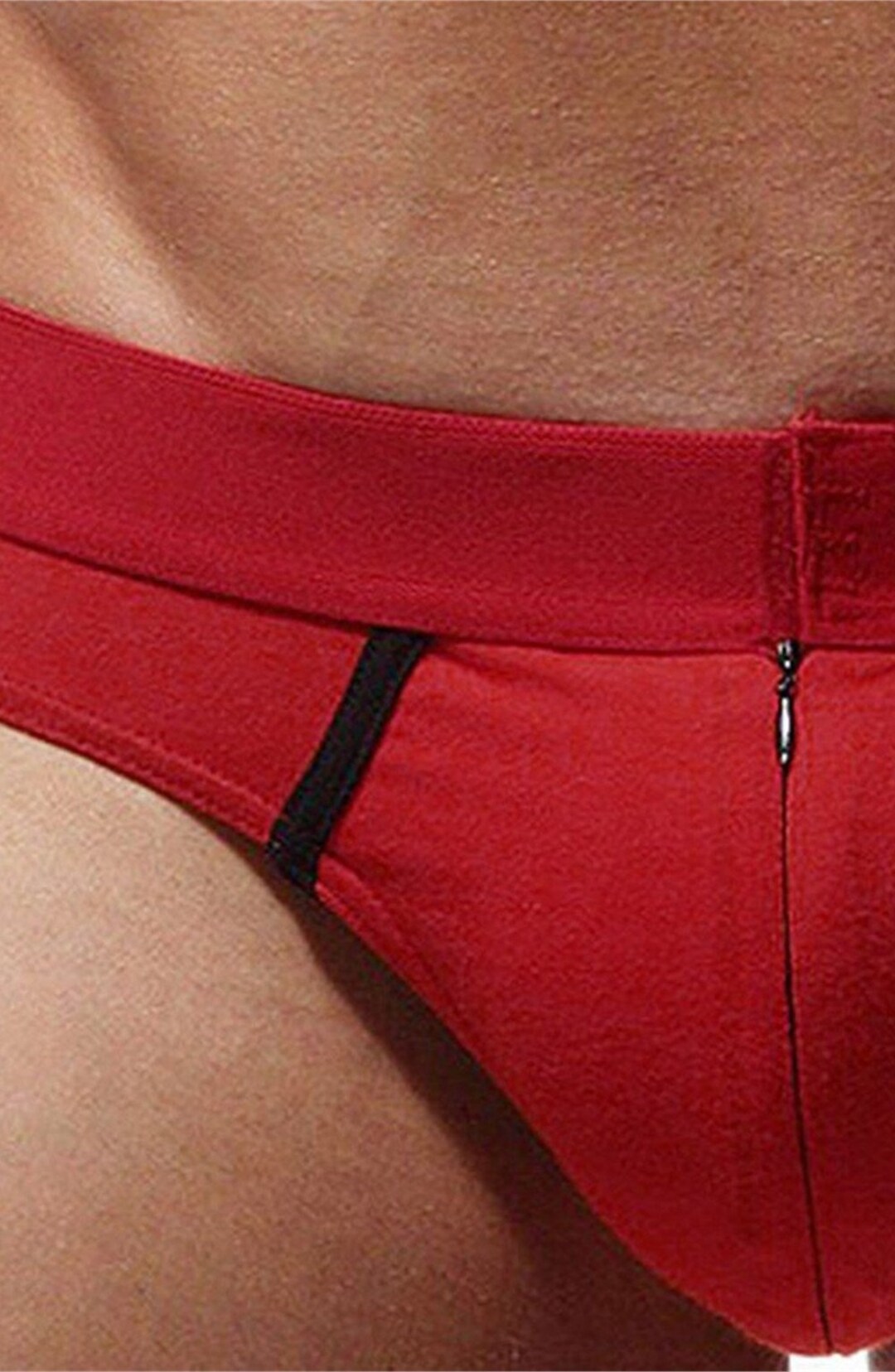 Men's Zippered Slip Briefs Zippered Black Men's Etsy