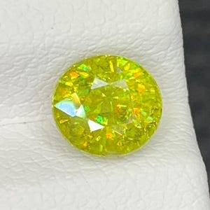 Natural Sphene Titanite 1.57 Ct Madagascar Rare Fire Gemstone Statement Gem