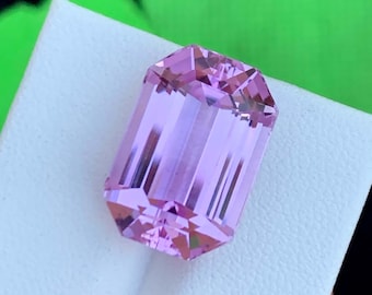Gema de kunzita rosa de 17,17 quilates, espodumena natural de Afganistán, gema suelta para la fabricación de joyas.