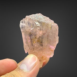Peach Pink Kunzite Crystal: Mountain Shape Healing Stone, Afghanistan (55.90 Gram)