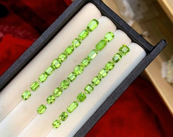 Natural Peridot Gemstones, Mix Cut Peridot Loose Gemstone Lot From Pakistan, August Birthstone - 32.25 carats - 30 Pieces