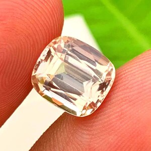 Sherry Topaz Gemstone: 5.25 Carat Cushion Cut, Pakistan Origin
